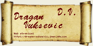 Dragan Vukšević vizit kartica
